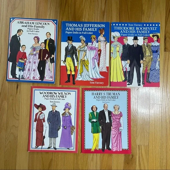 Vintage Paper Doll Books Bundle of 5 - Picture 1 of 2